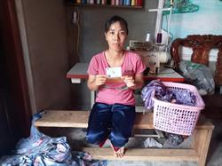 Nhờ bảo hiểm y tế, chị Lệ có cơ hội chữa bệnh và chăm lo gia đình